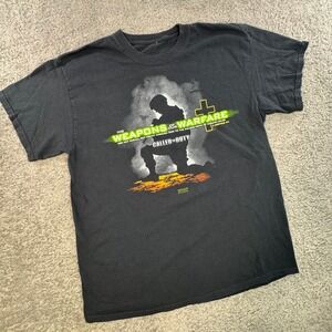 Kerusso Weapons of Our Warfare Military Christian Graphic T-Shirt Mens Black L